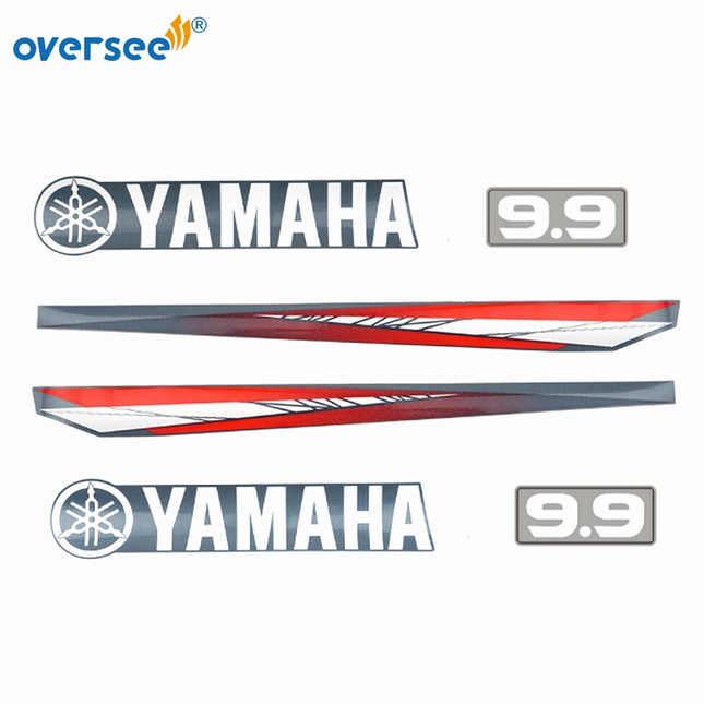 Top Cowling Sticker For Yamaha 9.9HP 2T Anti-UV Graphics/Sticker Kit Decals