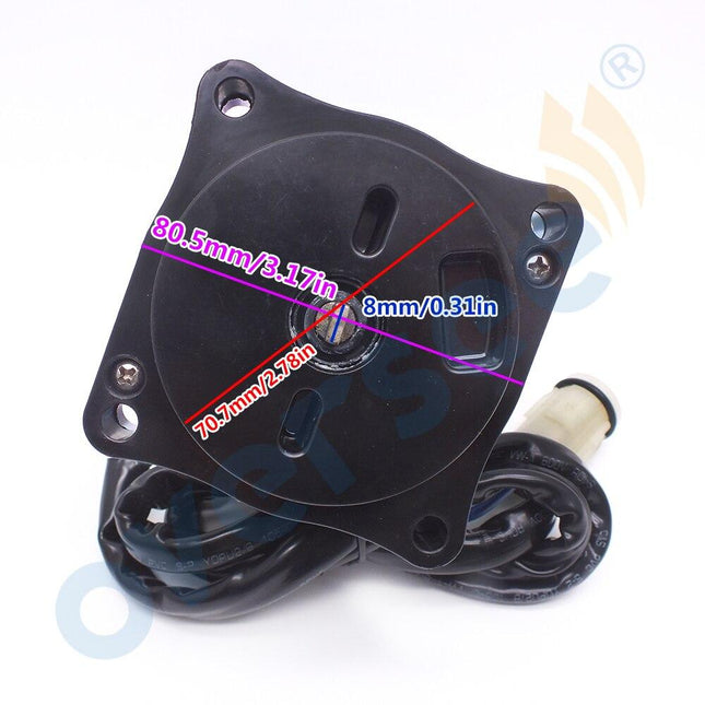 Oversee Marine 38100-87L10 38100-87L00 38100-87L03 38100-87L04 Power Trim Tilt Motor 12V Replacement For Suzuki With Round Wire Socket 70HP 85HP 90HP 4 Stroke Outboard Engine | oversee marine